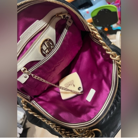 🖤NEW WITH TAG🖤 Beautiful Henri Bendel Satchel w Mirror - Picture 12 of 17